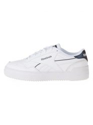 Reebok Skórzane sneakersy "Royal Techque" w kolorze biało-granatowym rozmiar: 38,5. Białe obuwie sportowe damskie Reebok, bez zapięcia. Za 133.29 zł.