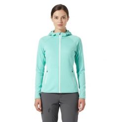 Damska kurtka Merino Ultra 300 - Kaptur. Zielone kurtki damskie FJORK MERINO, na zimę, l, bez wzorów, z elastanu, z kapturem. Za 999.00 zł.
