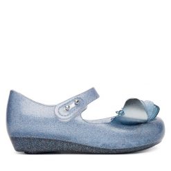 Baleriny Melissa. Niebieskie baleriny dziewczęce Melissa, bez wzorów, bez obcasa, bez zapięcia. Za 298.99 zł.