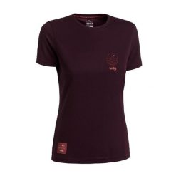 Koszulka rowerowa MTB damska Rocday Woody Sanitized® Lady z krótkim rękawem. Brązowe koszulki damskie ROCDAY, xs, bez wzorów, z jersey, bez kołnierzyka, bez ramiączek. Za 125.99 zł.