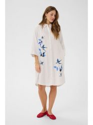 Cream Sukienka koszulowa w kolorze białym rozmiar: 40. Białe sukienki damskie Cream, bez wzorów, bez ramiączek. Za 184.95 zł.