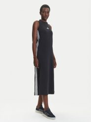 Adidas Sukienka codzienna Essentials 3-Stripes JE1208 Czarny Regular Fit. Czarne sukienki damskie Adidas, bez wzorów, z bawełny, bez ramiączek. Za 199.99 zł.