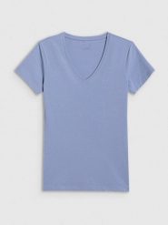 4F Koszulka w kolorze niebieskim rozmiar: M. Niebieskie bluzki damskie 4F, m, bez wzorów, bez kołnierzyka, bez ramiączek. Za 59.95 zł.