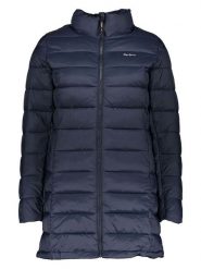 Pepe Jeans Płaszcz pikowany w kolorze granatowym rozmiar: S. Niebieskie płaszcze damskie Pepe Jeans, s, bez wzorów, z jeansu, bez kaptura. Za 184.46 zł.