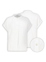 Eight2Nine Bluzka w kolorze białym rozmiar: L/XL. Białe bluzki damskie Eight2Nine, l, bez wzorów, z bawełny, bez kołnierzyka, bez ramiączek. Za 82.99 zł.