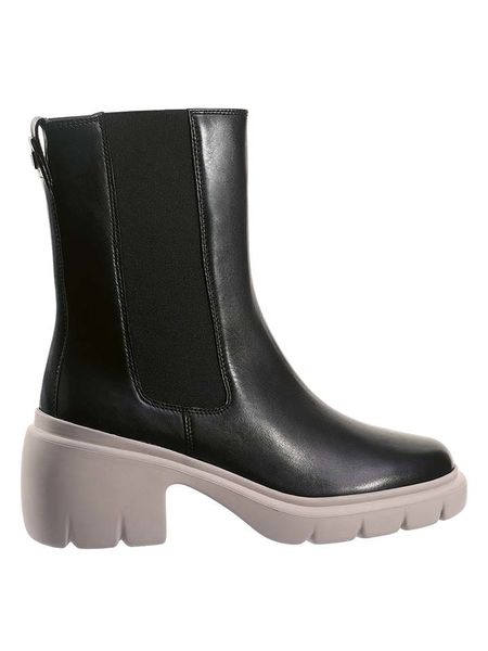 Högl Skórzane botki "Ami" w kolorze czarnym rozmiar: 40. Czarne botki damskie Högl, eleganckie, bez obcasa, bez zapięcia. Za 279.78 zł.