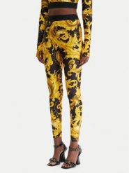 Versace Jeans Couture Legginsy 80HAC101 JS532 Czarny Slim Fit. Czarne legginsy damskie Versace Jeans Couture, bez wzorów, z jeansu. Za 829.99 zł.