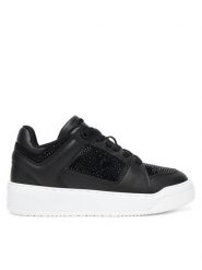 Guess Sneakersy FLTDL2 LEA12 Czarny. Czarne obuwie sportowe damskie Guess, ze skóry, bez zapięcia. Za 359.99 zł.
