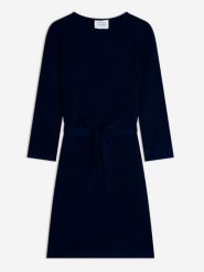 AUTHENTIC CASHMERE Kaszmirowa sukienka "Coniston" w kolorze granatowym rozmiar: M. Niebieskie sukienki damskie AUTHENTIC CASHMERE, bez wzorów, z kaszmiru, bez ramiączek. Za 479.76 zł.