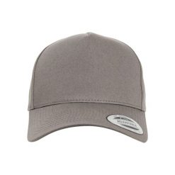 Czapka Flexfit 5-panel curved. Szare czapki z daszkiem damskie FLEXFIT, bez wzorów. Za 137.00 zł.