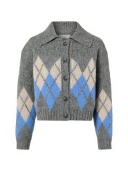 Marc O'Polo Denim kurtka z dzianiny z zawartością alpaki Kobiety szary, M. Szare kurtki damskie Marc O'Polo DENIM, m, bez wzorów, z denimu, bez kaptura. Za 479.95 zł.