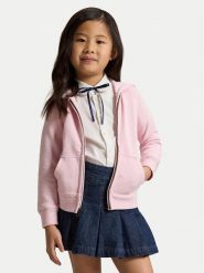 Polo Ralph Lauren Bluza 312833560028 Różowy jasny Regular Fit. Czerwone bluzy dziewczęce Polo Ralph Lauren, bez wzorów, z syntetyku, bez ramiączek, bez kaptura. Za 399.99 zł.