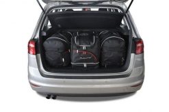 Torby Do Bagażnika Vw Golf Sportsvan 2013-2020 4Szt Kjust. Czarne torby podróżne KJUST, bez wzorów, z kauczuku. Za 1,142.00 zł.