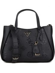 Guess Torebka w kolorze czarnym - 28 x 22 x 12 cm rozmiar: onesize. Czarne torebki klasyczne damskie Guess, z materiału, przez ramię, bez dodatków. Za 461.21 zł.