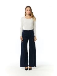 Tamba Dżinsy - Flared fit - w kolorze granatowym rozmiar: 38. Niebieskie jeansy damskie Tamba, z podwyższonym stanem. Za 174.02 zł.