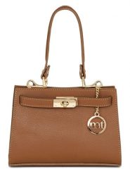 Mia Tomazzi Skórzana torebka "Zacconi" w kolorze jasnobrązowym - 24 x 14 x 8 cm rozmiar: onesize. Brązowe torebki klasyczne damskie Mia Tomazzi, z materiału, przez ramię, bez dodatków. Za 260.99 zł.