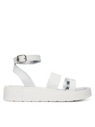 Calvin Klein Sandały Velcro Sandal V4A2-83261-0326 D Biały. Białe sandały dziewczęce Calvin Klein, ze skóry, bez obcasa, bez zapięcia. Za 539.99 zł.