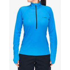 Bluza z zamkiem damska Columbia DriVenture Half Zip. Niebieskie bluzy damskie Columbia, bez wzorów, bez kaptura. Za 329.99 zł.
