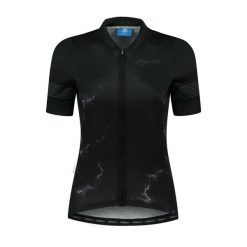 Koszulka rowerowa damska Rogelli MARBLE. Czarne koszulki damskie Rogelli, xl, bez wzorów, bez kołnierzyka, bez ramiączek. W wyprzedaży za 178.00 zł.