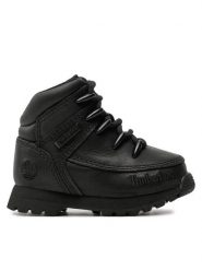 Timberland Trapery Euro Sprint TB0A13HS0011 Czarny. Czarne buty zimowe chłopięce Timberland, ze skóry, bez zapięcia. Za 319.99 zł.