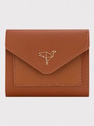 Lucky Bees Portfel w kolorze jasnobrązowym - 12 x 10 x 3 cm rozmiar: onesize. Brązowe portfele damskie Lucky Bees, bez wzorów, z materiału. Za 43.99 zł.