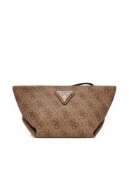 Guess Kosmetyczka Helina TWLB96 40005 Brązowy. Brązowe kosmetyczki damskie Guess, ze skóry, bez dodatków. Za 169.99 zł.