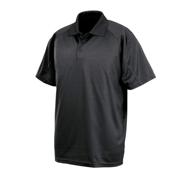 Koszulka Polo Dla Dorosłych Unisex Performance AirCool. Czarne koszulki damskie SPIRO, xs, bez wzorów, bez kołnierzyka, bez ramiączek. Za 51.99 zł.