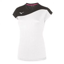 Koszulka do siatkówki damska Mizuno femme Team Authentic MYOU NS. Białe koszulki damskie Mizuno, m, bez wzorów, bez kołnierzyka, bez ramiączek. Za 127.00 zł.