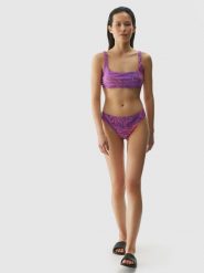 4F Dół od bikini damski - różowy S. Czerwone bikini 4F, bez wzorów, z elastanu. W wyprzedaży za 29.99 zł.