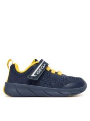 Geox Sneakersy J Foot-Run Boy J65PDB 06K9J C0657 M Granatowy. Niebieskie buty sportowe chłopięce Geox, z materiału, bez zapięcia. Za 249.99 zł.