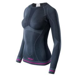 Koszulka termoaktywna Brugi 2RAP-NCP NERO GRIGIO FUXIA, damska, Rozmiar L/XL. Koszule nocne i halki Brugi, bez wzorów, z dzianiny, bez ramiączek. Za 79.99 zł.