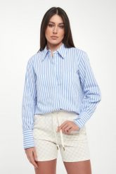 Koszula damska w paski Becca JOOP!. Koszule damskie Joop!, m, bez wzorów, bez kołnierzyka, bez ramiączek. Za 669.00 zł.