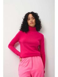 AUTHENTIC CASHMERE Kaszmirowy golf "Bise" w kolorze różowym rozmiar: XXL. Różowe golfy damskie AUTHENTIC CASHMERE, xxl, bez wzorów, z kaszmiru, bez ramiączek. Za 346.99 zł.