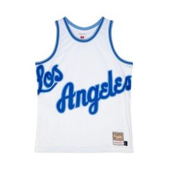 Koszulka Los Angeles Lakers Blown Out Fashion. Białe koszulki damskie Mitchell & Ness, bez wzorów, bez kołnierzyka, bez ramiączek. Za 357.50 zł.