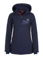 Peak Mountain Kurtka softshellowa "Amont" w kolorze granatowym rozmiar: M. Niebieskie kurtki sportowe damskie Peak Mountain, m, bez wzorów, bez kaptura. Za 304.99 zł.