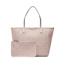 Torebka Tory Burch. Czerwone shopper bag Tory Burch, bez wzorów, bez dodatków. Za 1,779.00 zł.