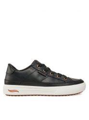 Skechers Sneakersy 177189/BLK Czarny. Czarne obuwie sportowe damskie Skechers, ze skóry, bez zapięcia. Za 239.99 zł.