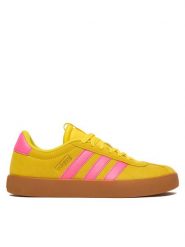 Adidas Sneakersy Vl Court 3.0 IH6517 Żółty. Żółte obuwie sportowe damskie Adidas, ze skóry, bez zapięcia. Za 299.99 zł.