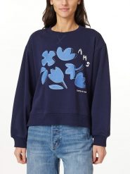 Scotch & Soda Bluza w kolorze granatowym rozmiar: S. Niebieskie bluzy damskie Scotch & Soda, s, bez wzorów, z bawełny, bez kaptura. Za 202.03 zł.