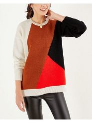 Milan Kiss Sweter ze wzorem rozmiar: M. Swetry klasyczne damskie Milan Kiss, m, z wełny, bez kołnierzyka. Za 113.99 zł.