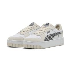 Damskie sneakersy Carina Street Snake Chic PUMA White Black Alpine Snow. Białe obuwie sportowe damskie Puma, bez zapięcia, do koszykówki. W wyprzedaży za 259.00 zł.