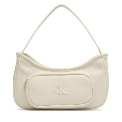 Torebka Calvin Klein Jeans. Brązowe torebki klasyczne damskie Calvin Klein Jeans, z jeansu, bez dodatków. Za 229.99 zł.