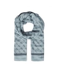 Guess Szal AW5341 POL03 Niebieski. Niebieskie szaliki damskie Guess, z aplikacjami, z materiału. Za 199.99 zł.