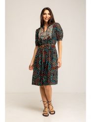 Peace & Love Sukienka w kolorze czarnym ze wzorem rozmiar: M. Czarne sukienki damskie Peace & Love, bez wzorów, z koronki, bez ramiączek. Za 144.92 zł.