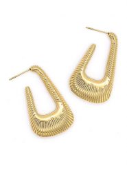 MOODE Kolczyki-półkreole "Lenais" rozmiar: onesize. Żółte kolczyki damskie MOODE, ze stali. Za 87.81 zł.