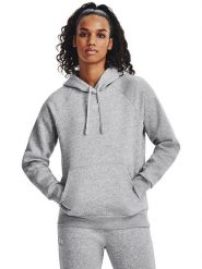 Under Armour Bluza "Rival" w kolorze szarym rozmiar: M. Szare bluzy damskie Under Armour, m, bez wzorów, z kapturem. Za 110.29 zł.
