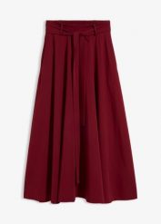 Spódnica maxi z mieszanki wiskozy. Niebieskie spódnice damskie bonprix, bez wzorów, z wiskozy, maxi. Za 54.99 zł.