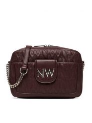 Nine West Torebka CEO-Astoria-Allure-01-LX10166 Bordowy. Czerwone listonoszki damskie Nine West, bez wzorów, z materiału, bez dodatków. Za 299.99 zł.