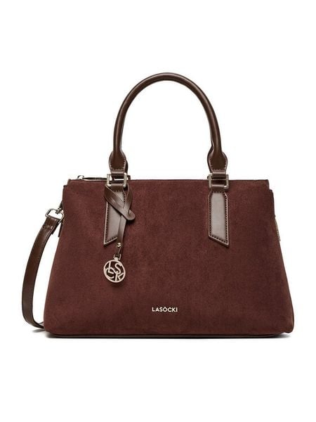 Lasocki Torebka C-LSK-L-014-08 Brązowy. Brązowe torebki klasyczne damskie Lasocki, z materiału, bez dodatków. Za 219.99 zł.
