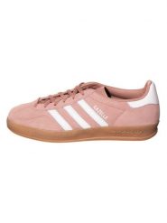 Adidas Skórzane sneakersy "Gazelle Indoor" w kolorze jasnoróżowym rozmiar: 38 2/3. Różowe obuwie sportowe damskie Adidas, bez zapięcia. Za 339.00 zł.
